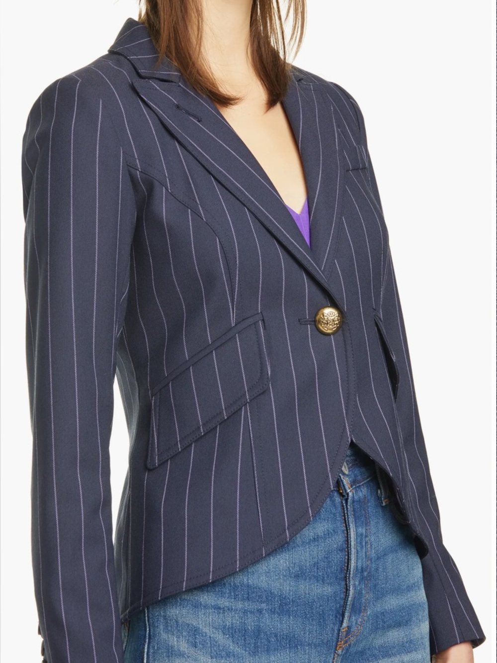 Smythe One Button Blazer